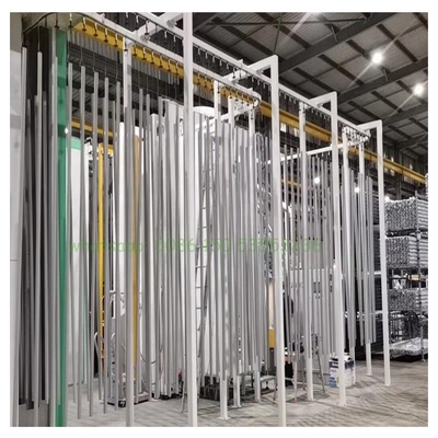 Natural Gas Heating Vertical Powder Coating Line 110V With Surface Treatment Equipment