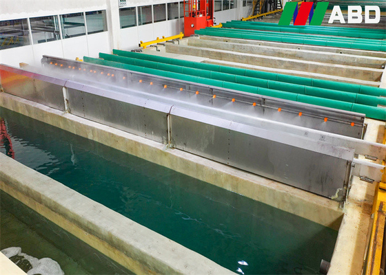 10-15 Micron Film Engineer Anodizing Production Line Horizontal