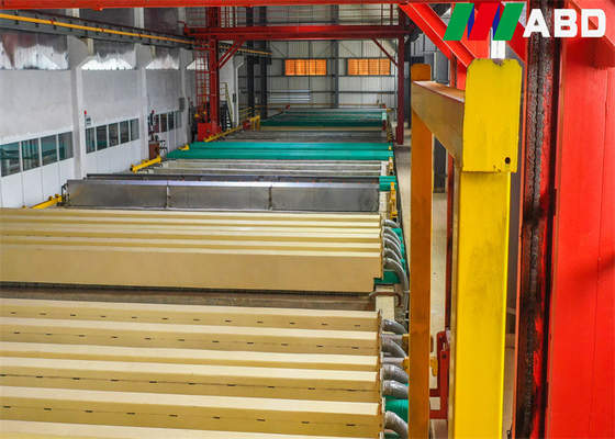 10-15 Micron Film Engineer Anodizing Production Line Horizontal