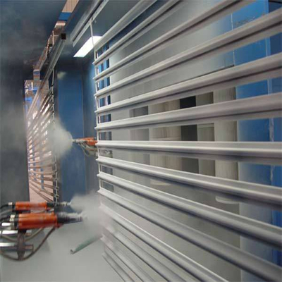 Aluminium Profile Automatic Powder Coating Plant With Manual Overhead Conveyor