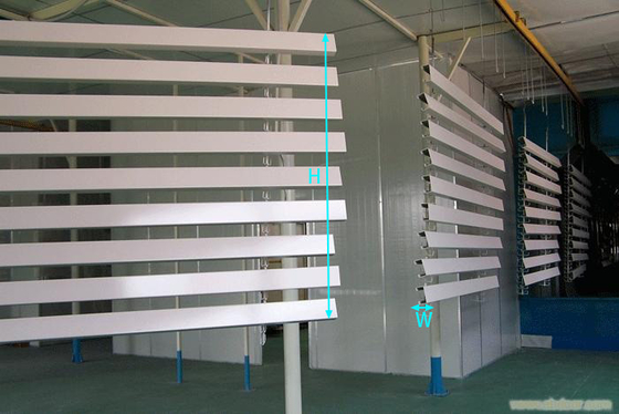 OEM Horizontal Powder Coating Line 3000kw Surface Treatment Line