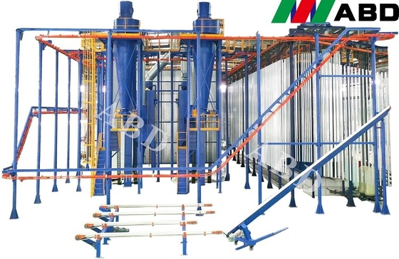 Aluminum Profiles Vertical Powder Coating Line Full Automatic