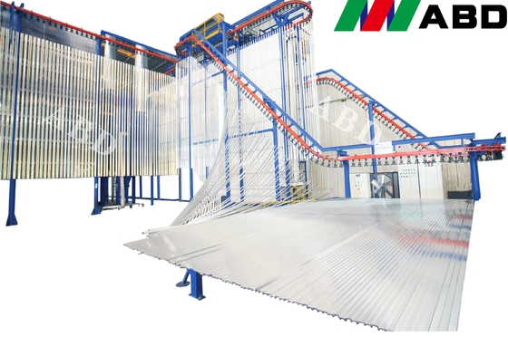Automated PP Plastic Powder Coating Booth Powder Painting Line Fast Color Change