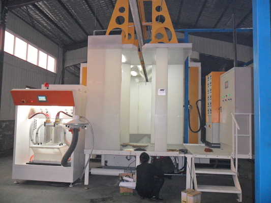 Customized PLC Powder Coating Booth And Oven Powder Painting Line