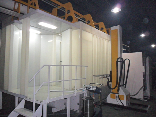 Customized PLC Powder Coating Booth And Oven Powder Painting Line