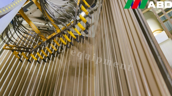 Overhead Conveyor Electrostatic Powder Coating Line For Aluminium Profile