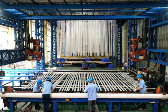 LNG Heating power Anodizing Production Line Custom Voltage For aluminium profiles