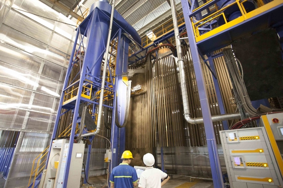 PP Powder Coating Booths Electrostatic Powder Spraying Chamber