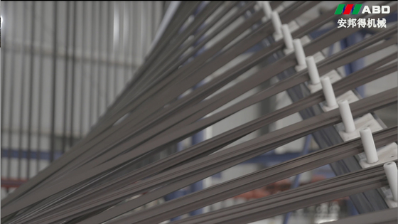 CE Certification Vertical Full Automatic Powder Coating Line For Construction Projects