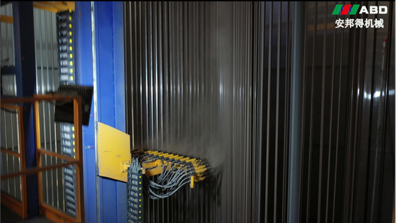 Automatic Vertical Powder Coating Production Line For Aluminium Profile