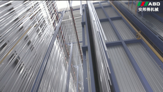 CE Certification Vertical Full Automatic Powder Coating Line For Construction Projects