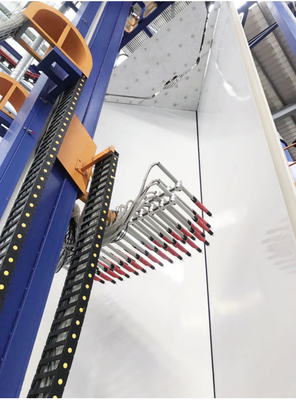 440V Colour Coating Line With V Shaped Powder Coating Booth For Aluminium Profiles