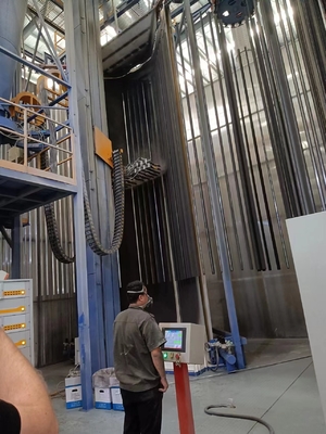 SUS Metal PP Spray Booth Vertical Powder Coating Line For Aluminium Alloy Profiles
