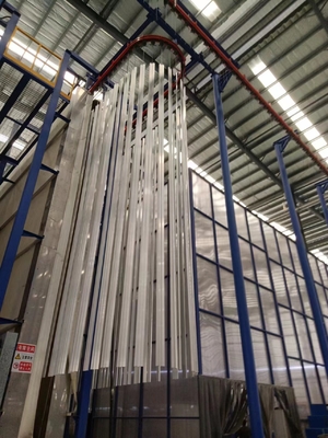 Gas Heating Vertical Power Production Line Customized Voltage For Aluminium Profiles