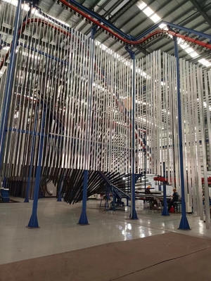 High Efficiency Vertical Powder Coating Line Surface Treatment Equipment