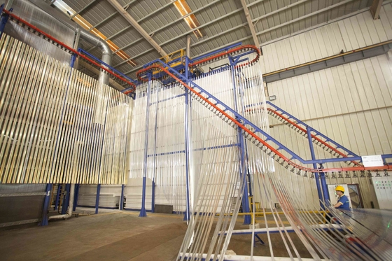Vertical ALuminum Profile Powder Coating Production Line For Construction Projects