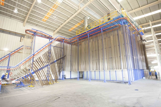 Customized Fully Automatic Vertical Powder Coating Line PP Spraying Booth