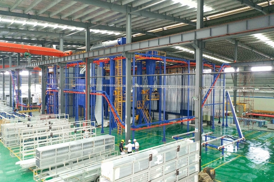 CE Certification 5000 Ton Anodizing Production Line System Turnkey Large Capacity