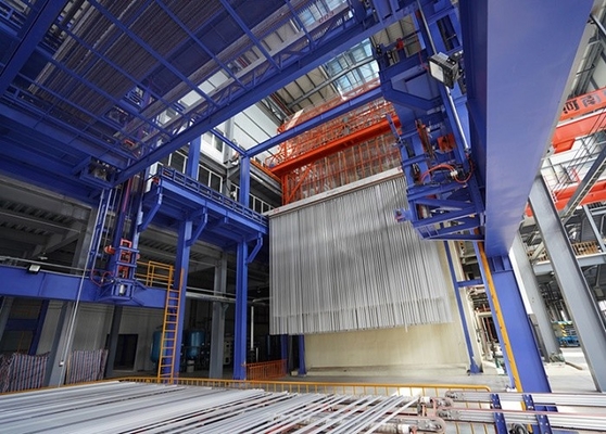 Full-automatic Vertical Anodizing Production Line Customized  Voltage with 5000 Tons per month