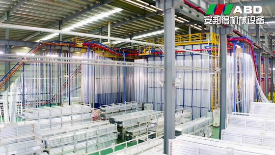 Full Automatic Powder Coating Line machine ALuminum Profile Spray Booth