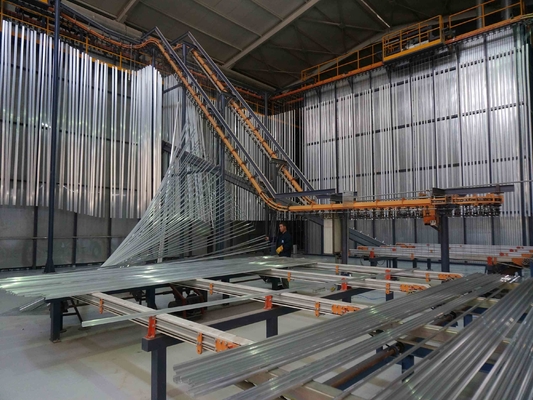Hot Selling Aluminium Profile Electricstatic Vertical Powder Coating Production Line  With CE Certification