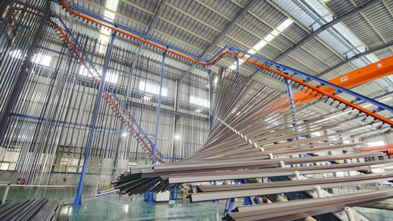 CE Certification High Efficiency ABD Powder Colouring Coating Line For Construction Projects
