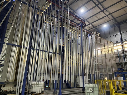 380V  Vertical Powder Coating Line With Automatic System With Video-going Inspection