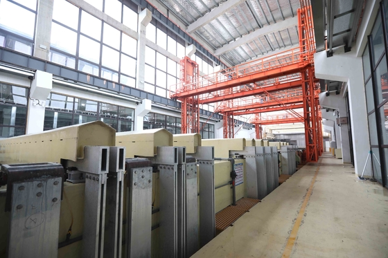 Aluminium Profiles Anodic Anodizing Colouring Tank  Vertical Anodizing Production Line