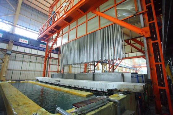 Concrete Rinsing Tank Colouring Tank Alulminium Profile Vertical Anodizing Production Line