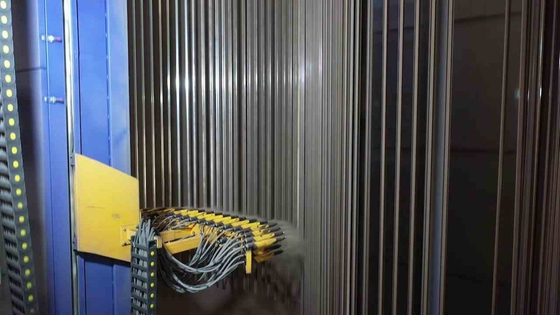 Customized Space Multiple Electrical Cabinet PLC Vertical Powder Coating Production Line Of Aluminium Alloy Profilses