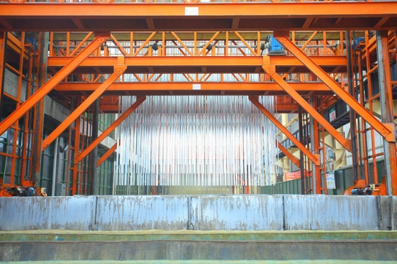 Advanced Customized Capacity Anodizing Production Line Of Vertical For Aluminium Profiles