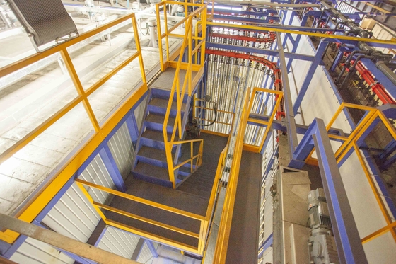 Pre-treatment Vertical Powder Coating Line Of Aluminium Alloy Profile
