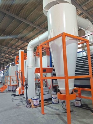 Own Powder Supply Center CE Certification Big Cyclone Powder Recycle Horizontal Powder Coating Line With Standard Surface Area