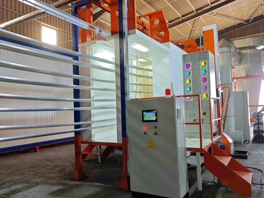 CE Certification Full-automatic Customized Voltage Horizontal Powder Coating Line With Standard Surface Area 400m2/T