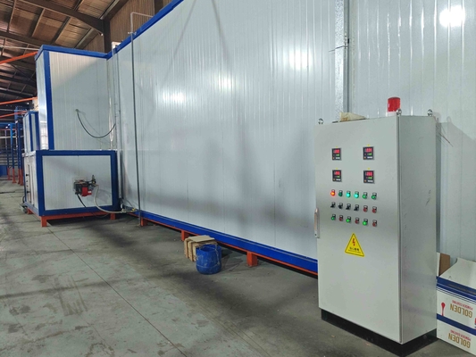 Customized Voltage Recycle  System  Horizontal Powder Coating Line With Standard Surface Area