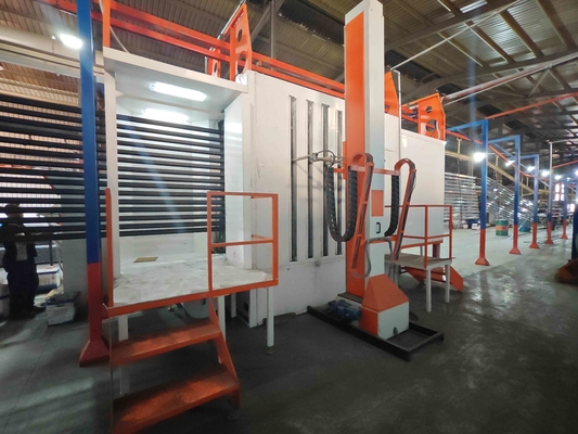 Curing Oven Stabel Temperature 200 Degree Full-automatic Horizontal Powder Coating Line With Standard Surface Area 400m2/T
