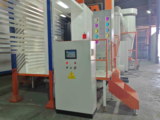 Irag Full-automatic Horizontal Frequency With Full-automatic Spraying Gun Surface Treatment  Equipment For Power Supply In Horizontal Powder Coating Line