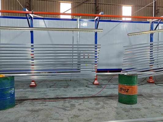 Turkmenistan Full-automatic Horizontal With Full-automatic Spraying Gun Surface Treatment  Equipment For Power Supply Powder Coating Line