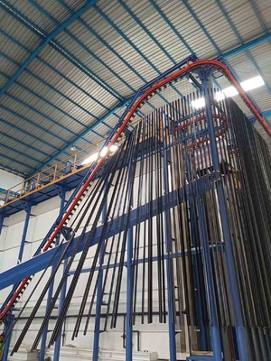 CE Certificate  Customized Voltage Vertical Powder Coating Line For Aluminum Profiles With Single-Phase And Three-Phase Power Supply Options