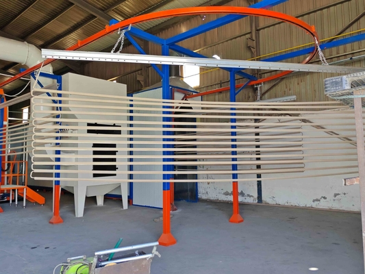 Jordan Horizontal With Full-automatic Advanced Spraying Gun Surface Treatment Equipment For Power Supply Powder Coating Line