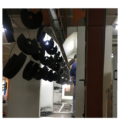 Horizontal Powder Coating Line Natural Gas Heating Powder Painting