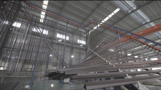 Vertical Powder Coating Line Aluminium Profile Treatment Equipment