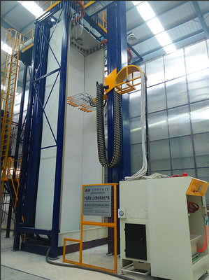 High-performance  Curing System Vertical Powder Coating Production Line AL Profile Surface Treatment