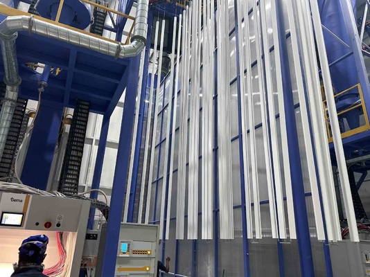 Automatic Vertical Powder Coating Line For Aluminum Profiles With High Performance Curing System