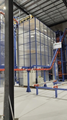 Surface Treatment Equipment Of Aluminium Profiles Scheme Vertical Powder Coating Line