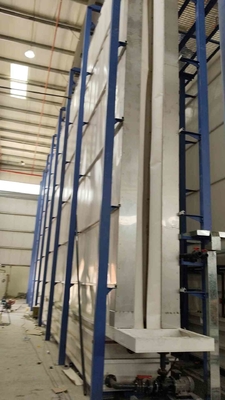 Turkey LPG Heating System Surface Treatment Equipment Aluminium Profiles Scheme Vertical Powder Coating Line