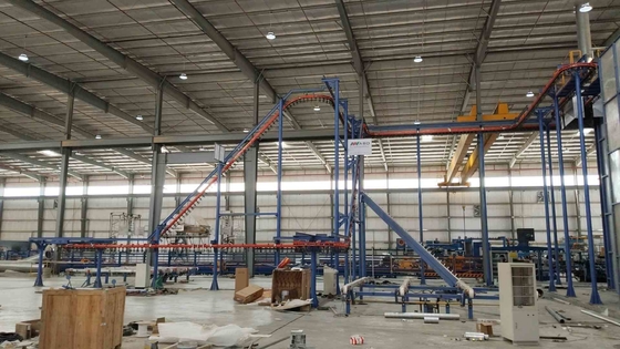 USA Full Automatic LPG Heating System  Aluminium Profiles Vertical Powder Coating Line
