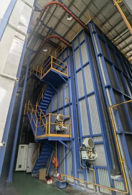 Vertical Powder Coating Line with Full-automatic Powder Feed Center and Spray Tunnel Pretreatment