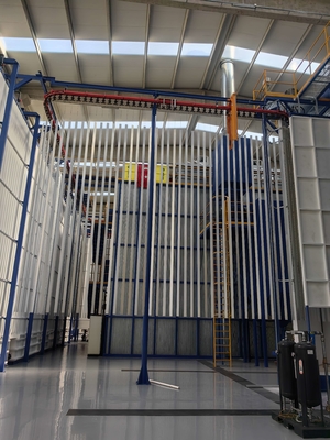 High-performance Aluminium Profiles Surface Treatment Vertical Power Coating Line