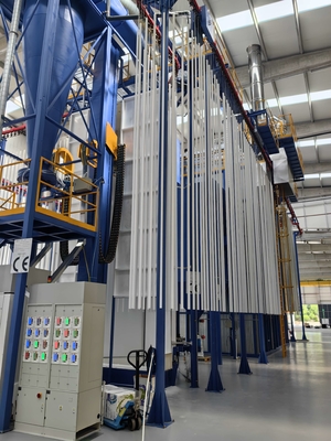 Vertical Powder Coating Line With Full-automatic Pretreatment System and Multiple Rinsing